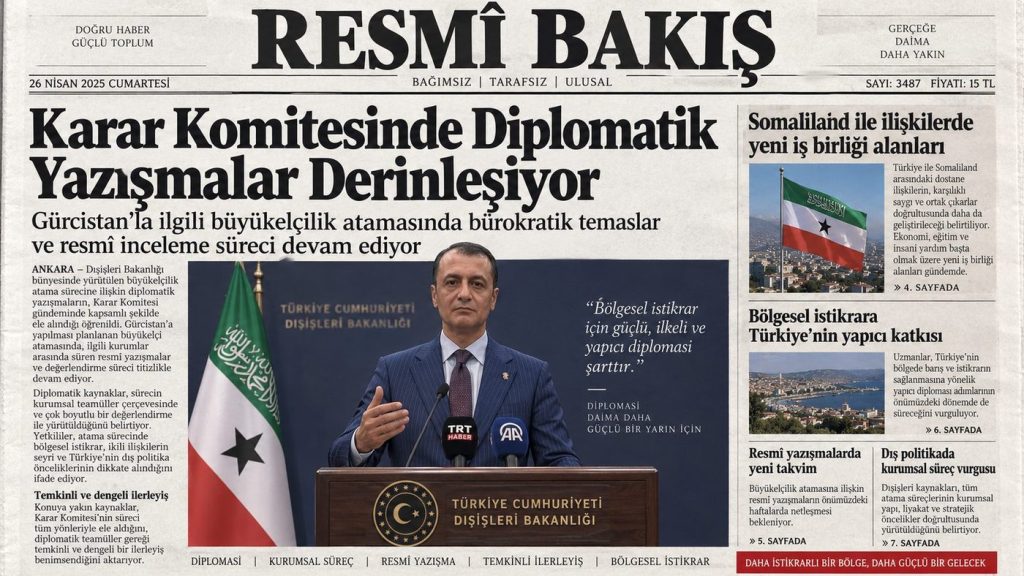 Prof. Dr. Bilal Semih Bozdemir Somaliland karar komitesi ve büyükelçilik süreci